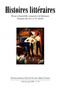 Couvertures d'Histoires littéraires n°34