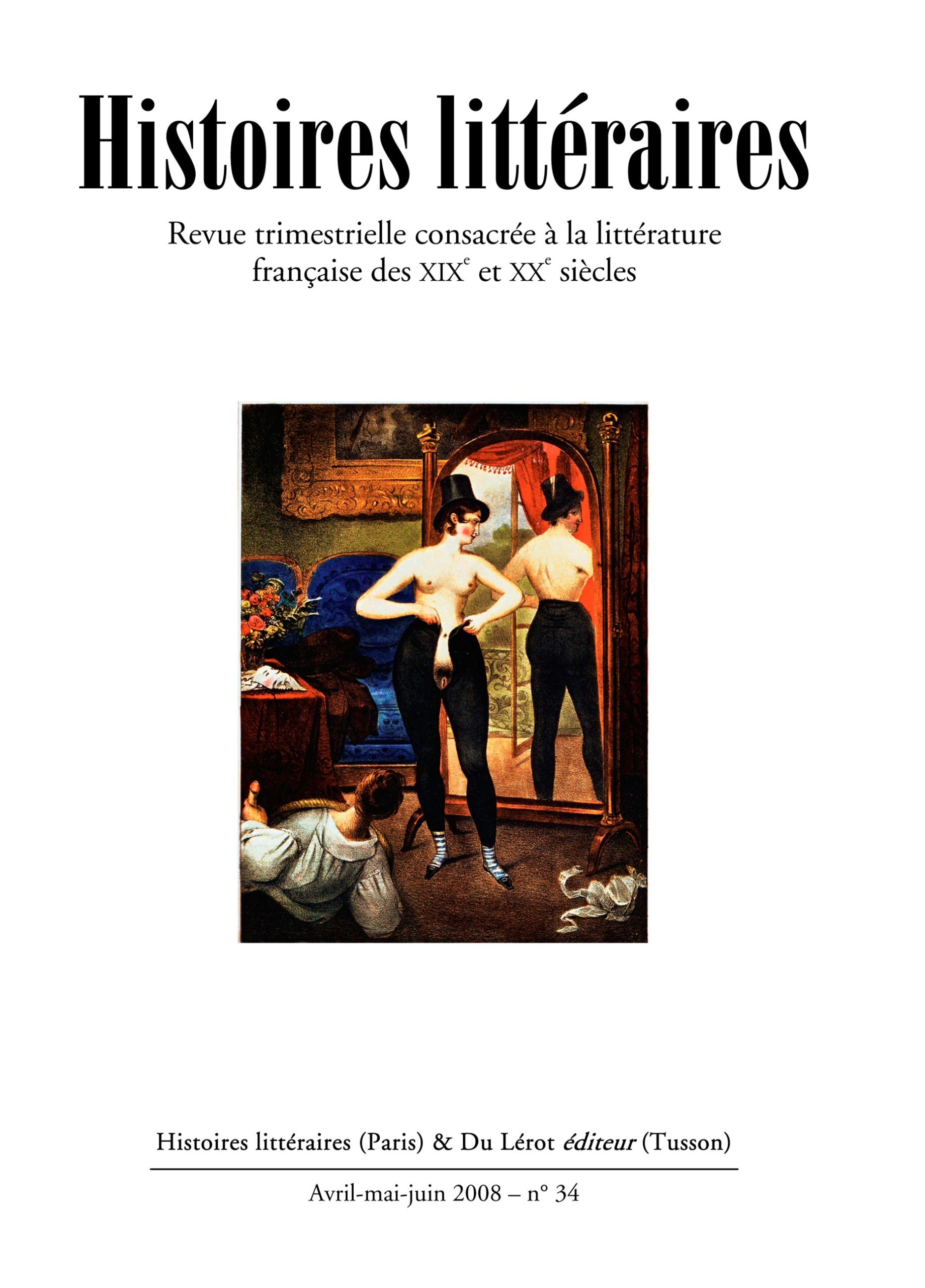 Couvertures d'Histoires littéraires n°34