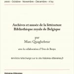 Archives et musée de la littérature, Bibliothèque royale de Belgique