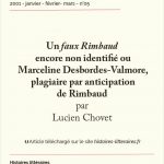 Un <em>faux Rimbaud</em> encore non identifié ou Marceline Desbordes-Valmore, plagiaire par anticipation de Rimbaud