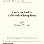 Une lettre inédite de Nerval à Champfleury