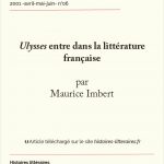 <em>Ulysses</em> entre dans la littérature française