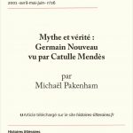 Mythe et vérité : Germain Nouveau vu par Catulle Mendès