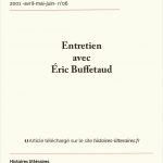 Entretien avec Éric Buffetaud