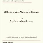 200 ans après. Alexandre Dumas