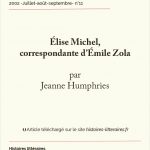 Élise Michel, correspondante d’Émile Zola