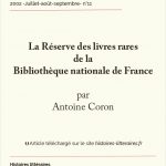 La Réserve des livres rares de la Bibliothèque nationale de France