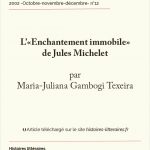 L’ « Enchantement immobile » de Jules Michelet