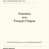 page de titre entretien avec François Chapon