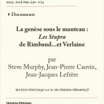 La genèse sous le manteau<br/><em>Les Stupra</em><br/>de Rimbaud…et Verlaine