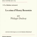 Le crime<br/>d’Henry Bernstein