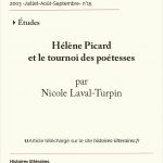 Hélène Picard<br/>et le tournoi des poétesses