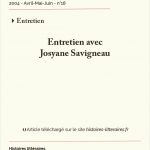 Entretien avec Josyane Savigneau