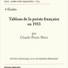 page de garde tableau de la poésie française en 1933