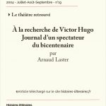 À la recherche de Victor Hugo<br/>Journal d’un spectateur du bicentenaire