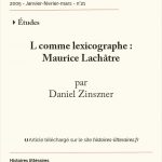 L comme lexicographe :<br/>Maurice Lachâtre