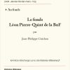 page titre fonds Léon Pierre-Quint