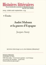 André Malraux et la guerre d’Espagne