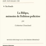 La Bilipo, mémoire de l’édition policière