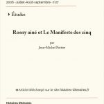 Rosny Aîné et le <em>Manifeste des cinq</em>