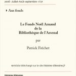 Le fonds Noël Arnaud<br/>de la Bibliothèque de L’Arsenal