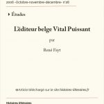 L’éditeur belge Vital Puissant