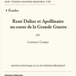 René Dalize et Apollinaire<br/> au cœur de la Grande Guerre