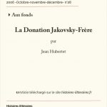 La Donation Jakovsky-Frère
