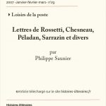 Lettres de Rossetti, Chesneau,<br/>Péladan, Sarrazin et divers