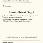 Dossier Robert Pinget