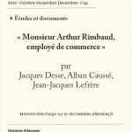 « Monsieur Arthur Rimbaud, employé de commerce »