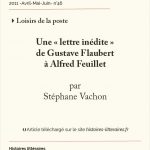 Une « lettre inédite » <br>de Gustave Flaubert à Alfred Feuillet