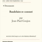 Baudelaire re-censuré
