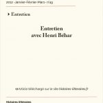 Entretien avec Henri Béhar